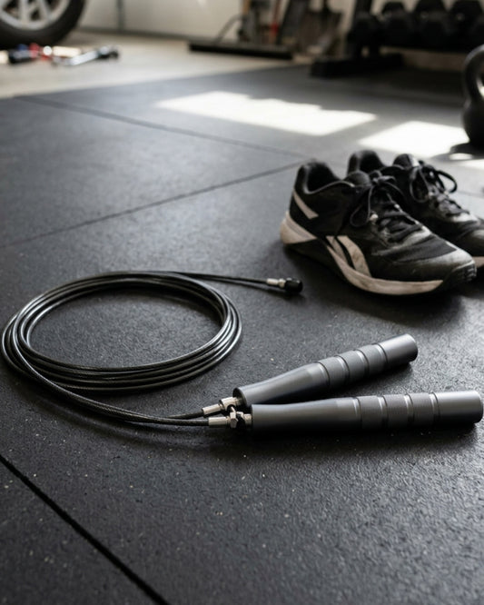 Zovae Adjustable Speed Jump Rope Black 9 ft