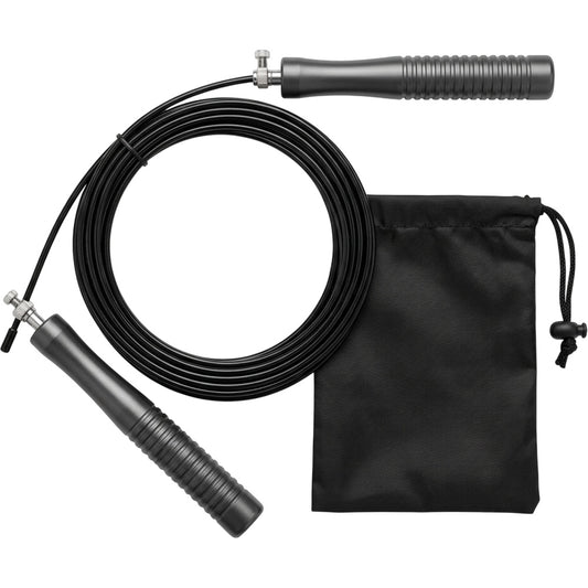 Zovae Adjustable Speed Jump Rope Black 9 ft